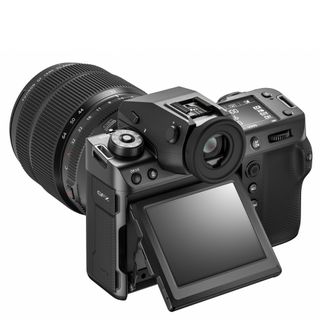 Fujifilm GFX 100 II camera on a white background