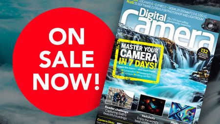 Front cover of issue 303 (February 2026) of Digital Camera magazine and a red blob that reads 'On sale now!'