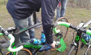 The UCI check for mechanical doping at Paris-Roubaix