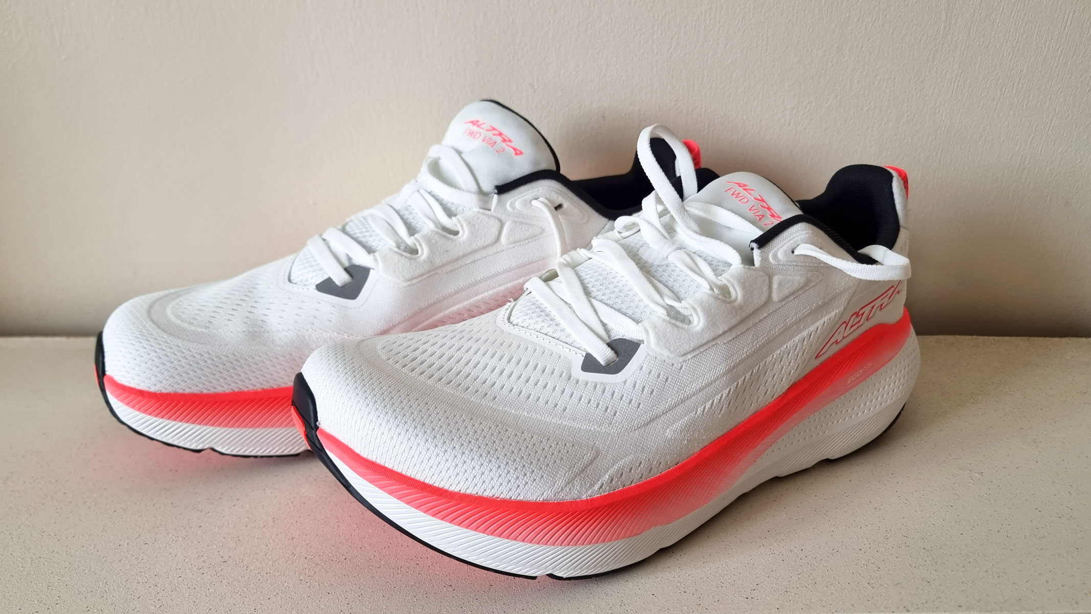 a picture of the Altra FWD VIA 2 running shoes, a view from the side