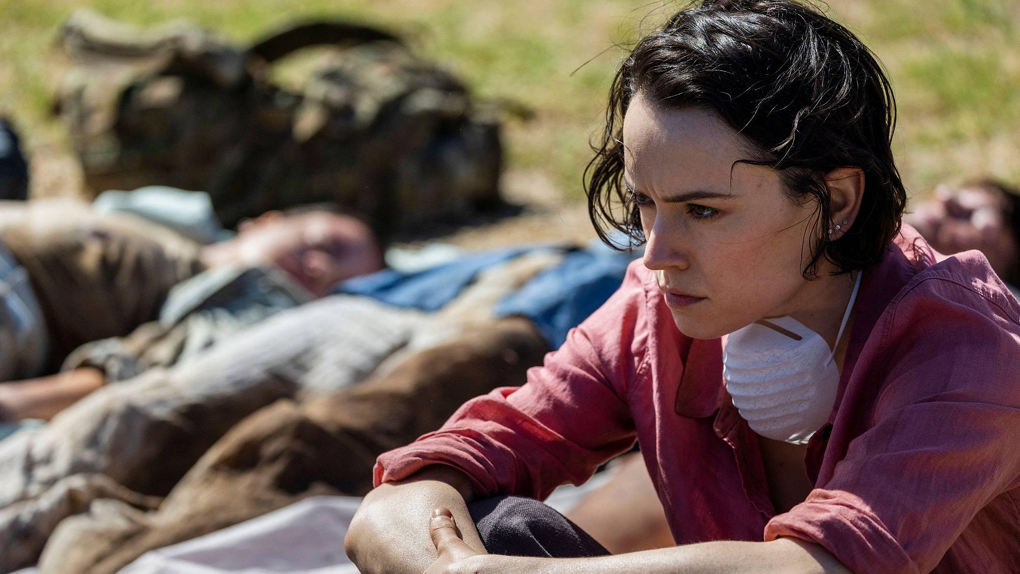 Daisy Ridley as Ava in "We Bury the Dead" film (2025)