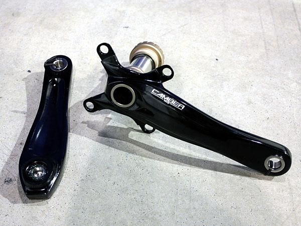 MRP's new Camber crank is aimed at the hard-hitting crowd with stout aluminum arms and replaceable pedal threads.