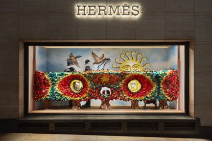 Jonathan Baldock&#039;s windows for Hermes New Bond Street London