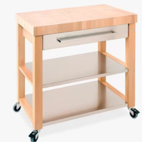 Eddingtons Chilton Large Beech Wood Kitchen Butcher's Trolley: Was £1275 Now £637.50