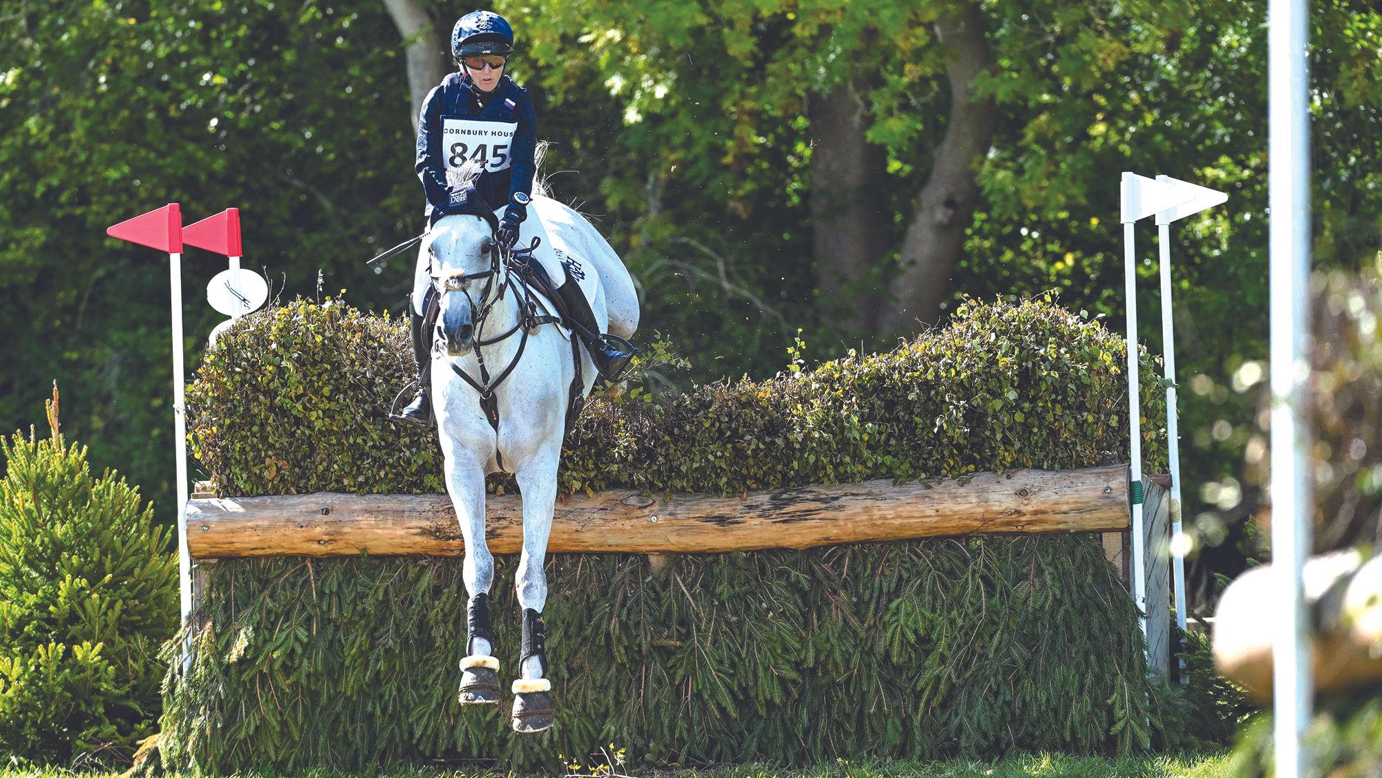 Laura Collett’s promising young eventer back jumping after serious injury