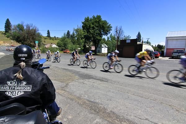 Bikers watching bikers.