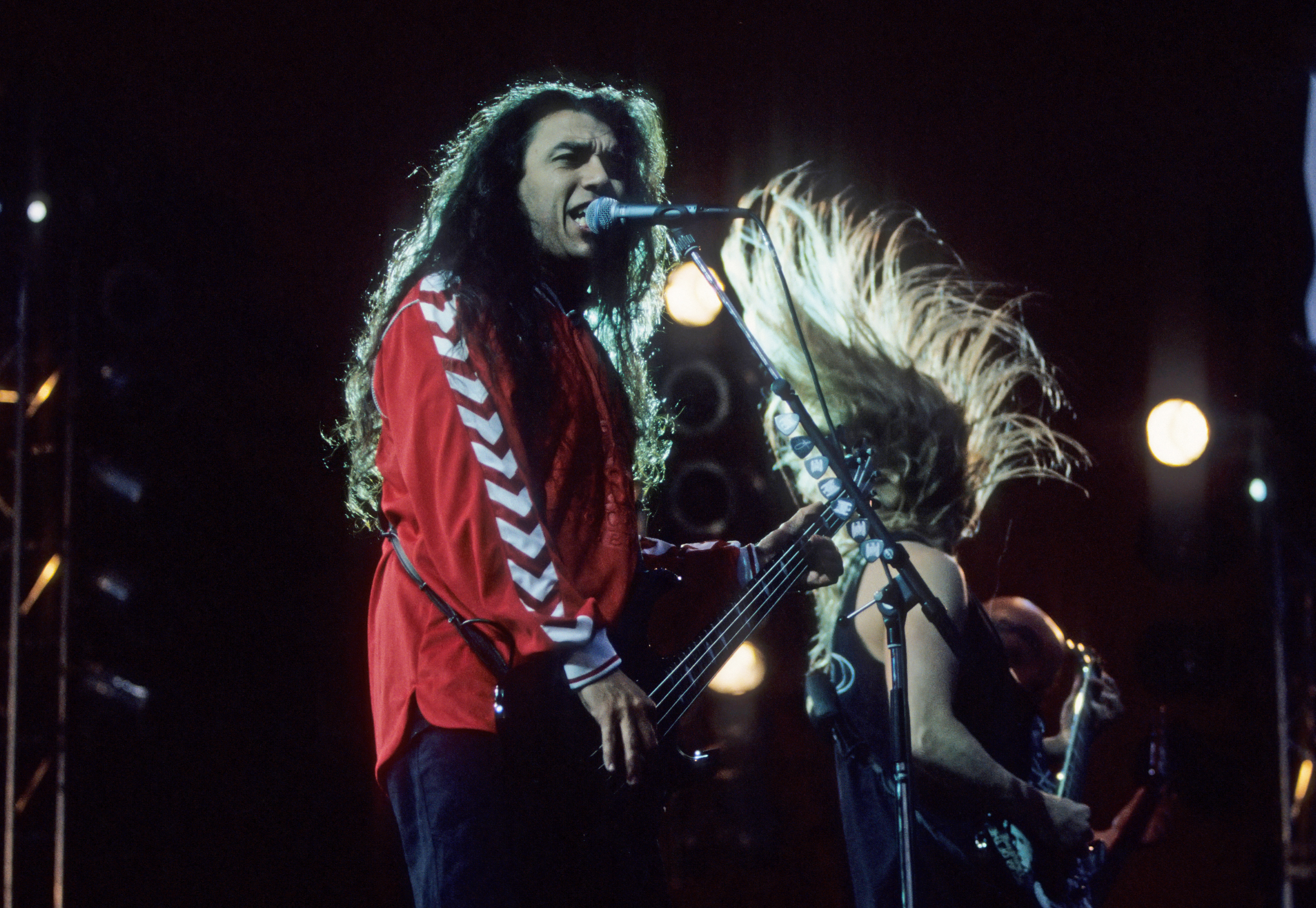 Slayer live on stage at Roskilde 1998