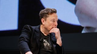 Chief Technology Officer of X Elon Musk speaks onstage during the "Exploring the New Frontiers of Innovation: Mark Read in Conversation with Elon Musk" session at the Lumiere Theatre during the Cannes Lions International Festival Of Creativity 2024 - Day Three on June 19, 2024 in Cannes, France.
