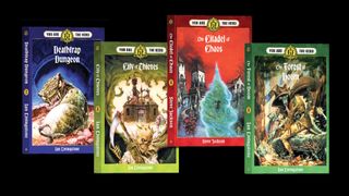 Covers of the new Fighting Fantasy books