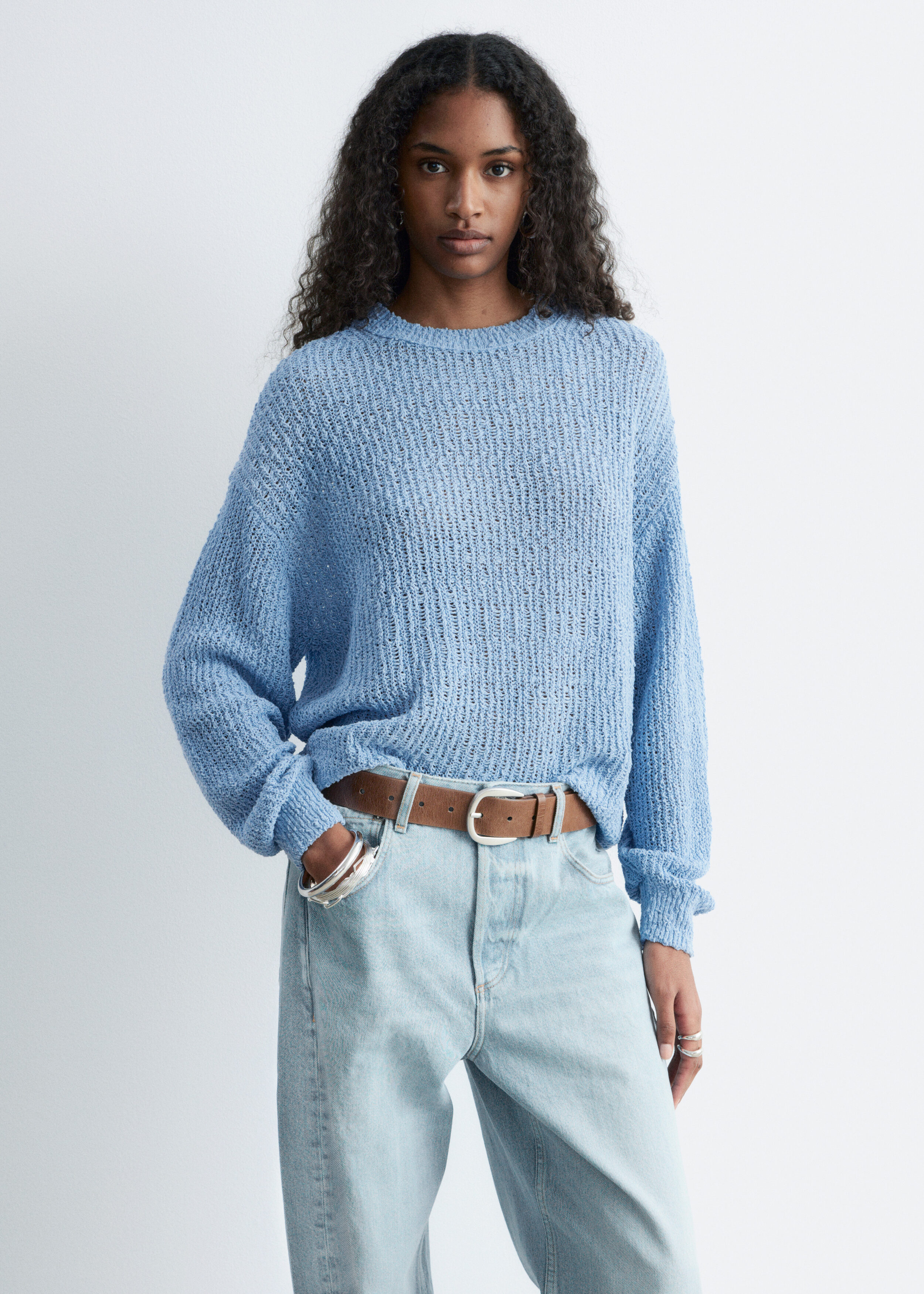 Silk-Cotton Knit Jumper