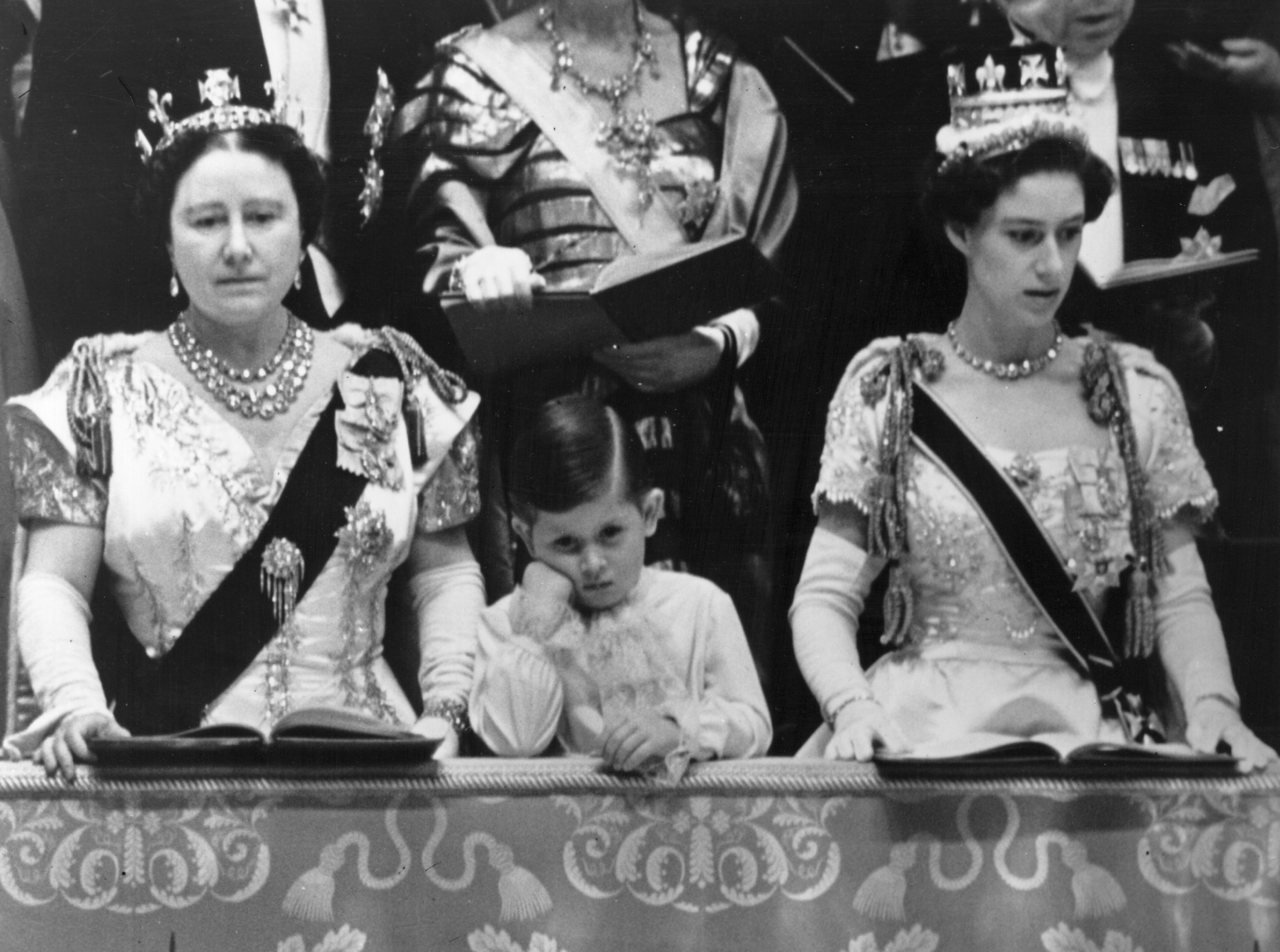 royal - charles, margaret, queen mother
