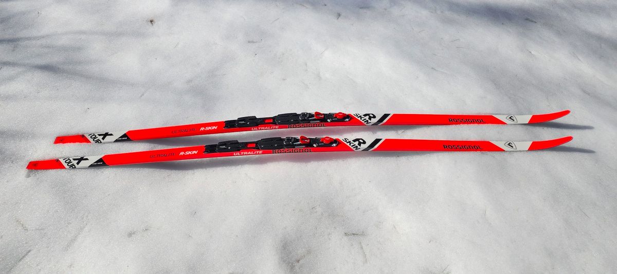 Rossignol R-Skin Ultra cross country skis in snow