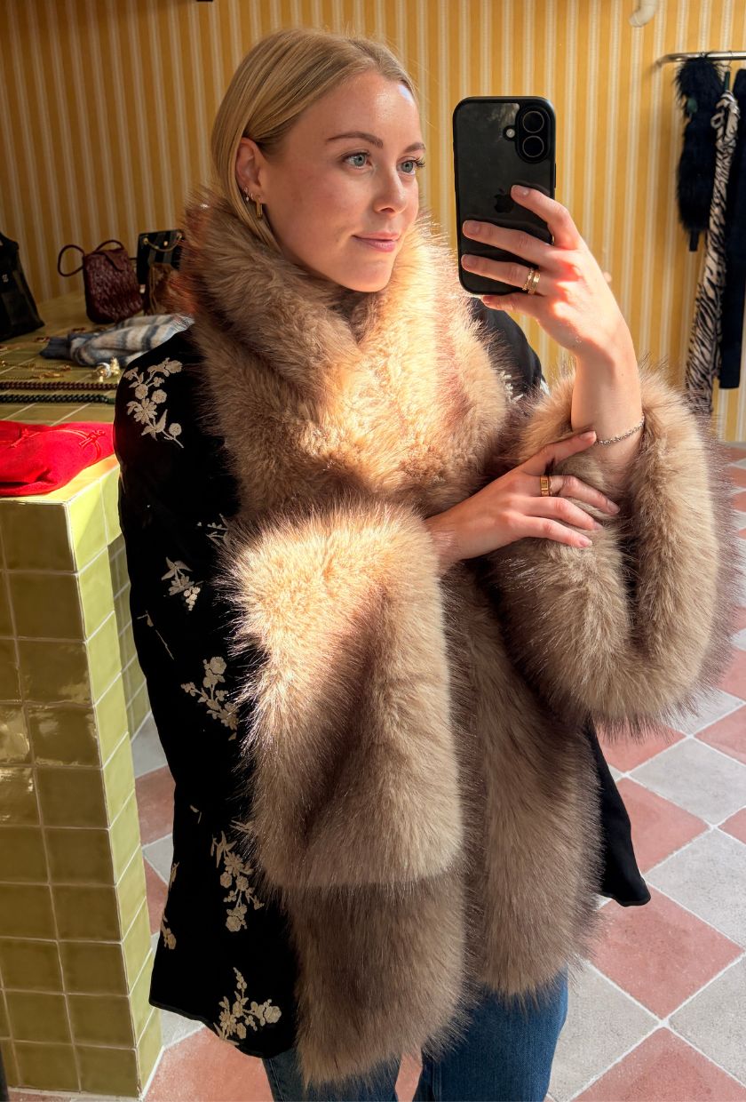 Florrie wears the Rixo Micah Jacket