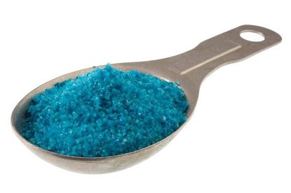 Metal Spoon With Blue Fertilizer