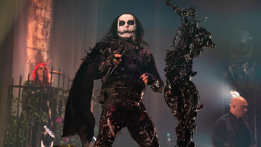 Dani Filth of Cradle Of Filth performs at The Roundhouse on October 31, 2021 in London, England