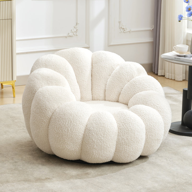 Wade Logan&amp;reg; Cerone Upholstered Swivel Chair &amp;amp; Reviews | Wayfair