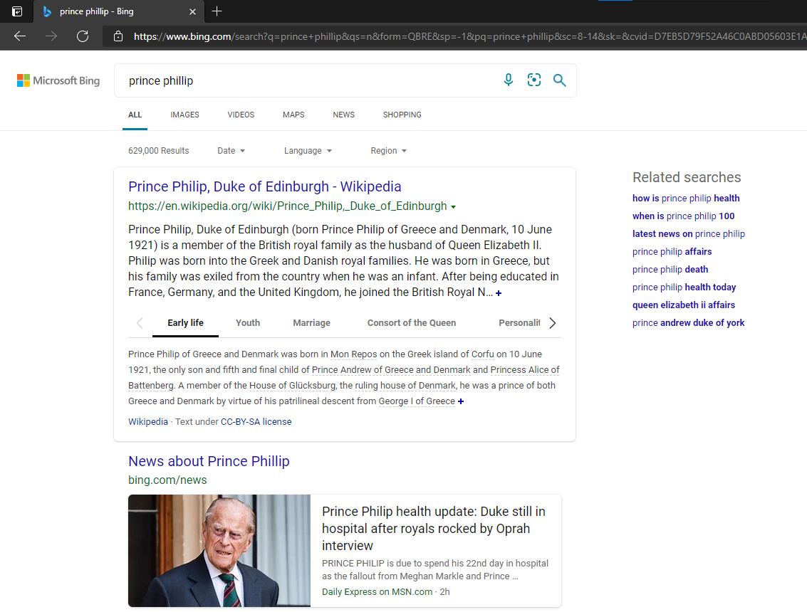 Prince Philip Bing