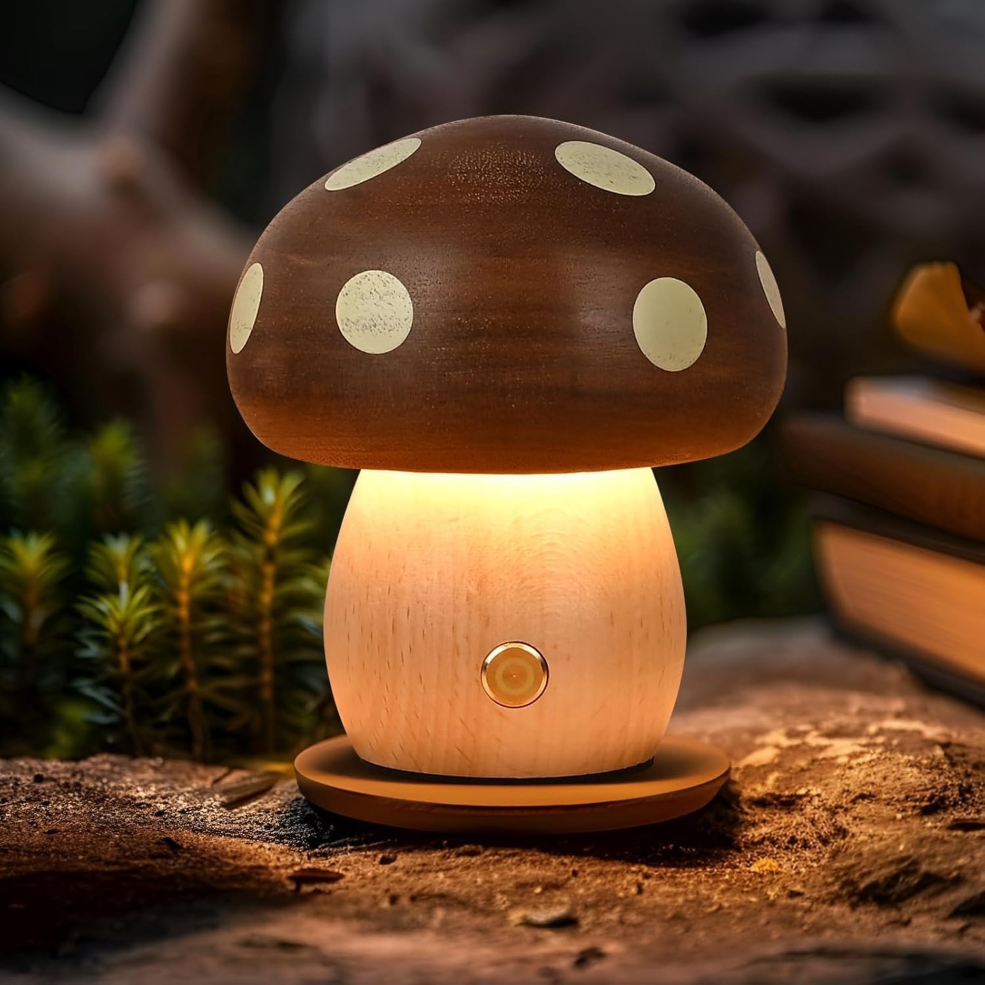 AIEHOUSE LED Mushroom Night Light