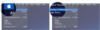 Click on the Apple menu, then select System Preferences