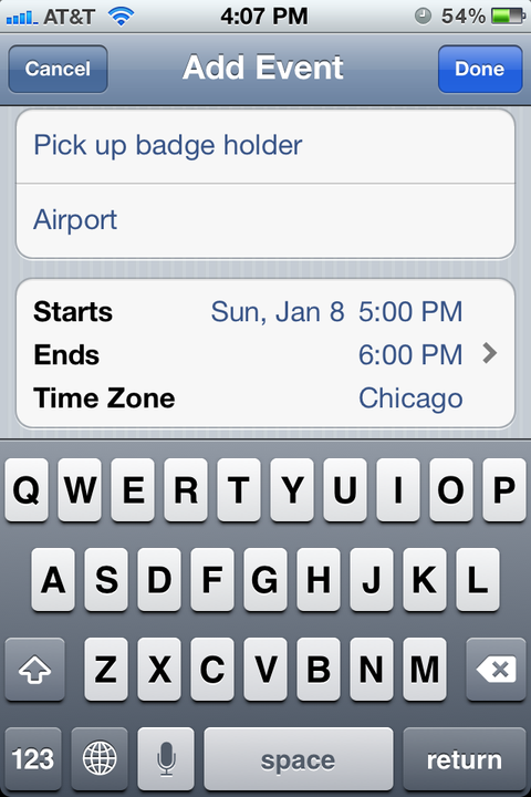Daily Tip: How to set your iPhone or iPad calendar entries for