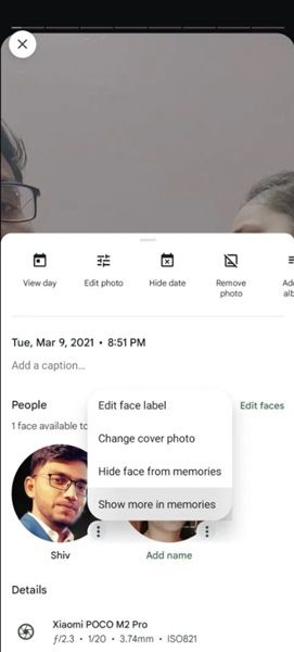 Google Photos is working on a way to make it easier for users to make certain faces show up more in Memories.