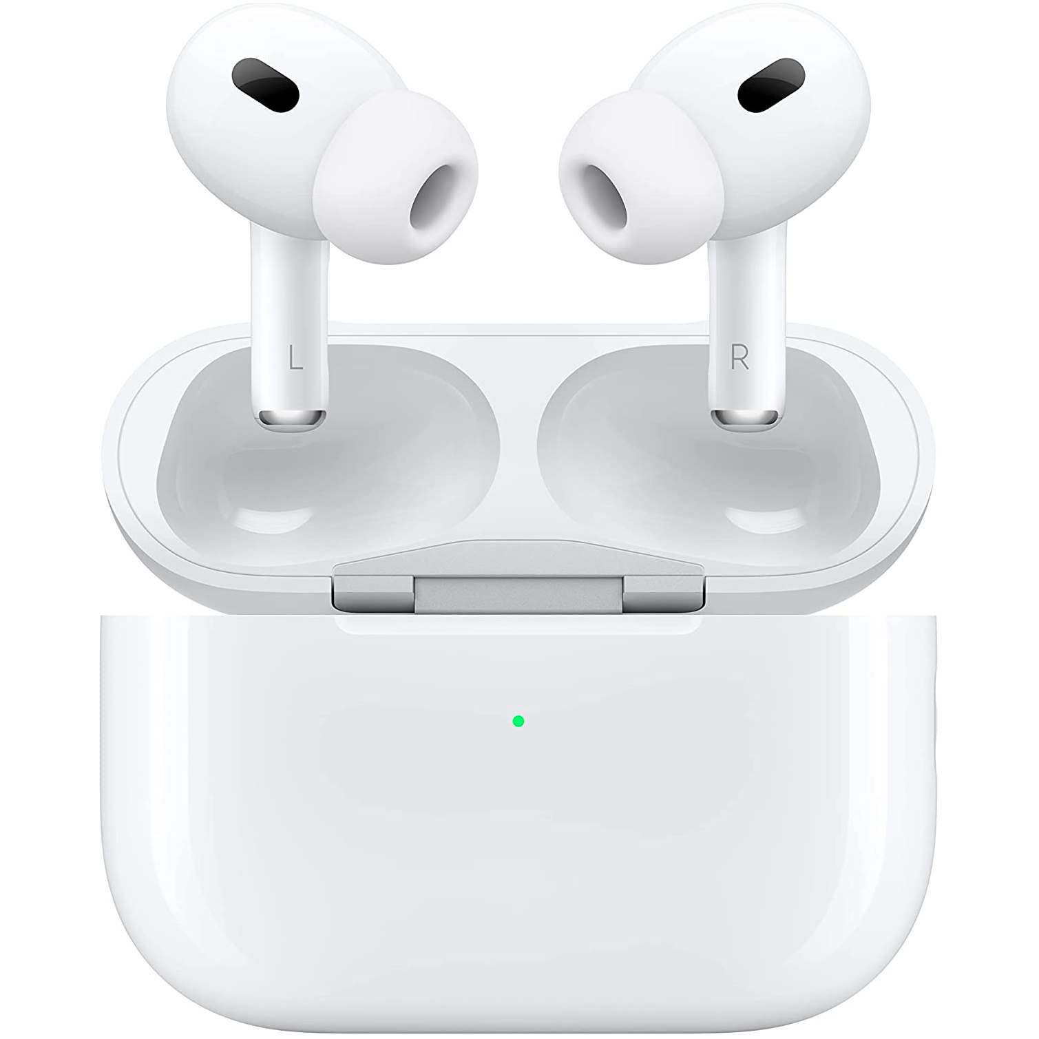 The Apple AirPods Pro 2 on a white background