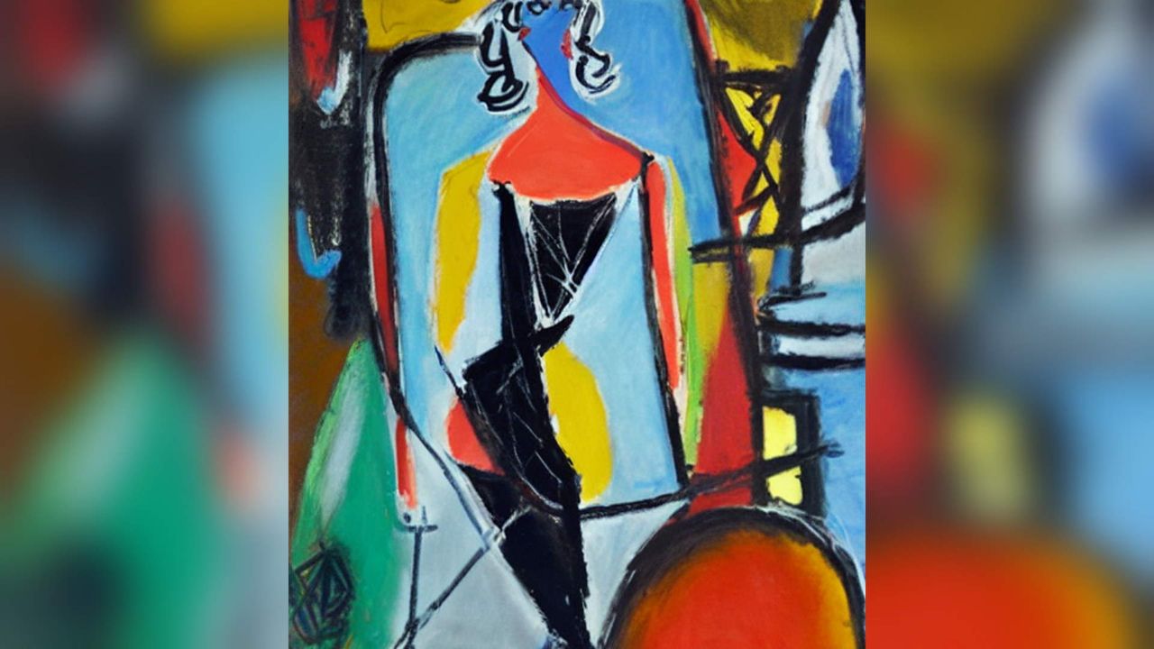 AI generated art in the style of Aharon Kahana