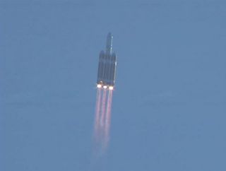 A ULA Delta 4 Heavy Rocket launches the NROL-15 spy satellite July 29 from Cape Canaveral, Fla.