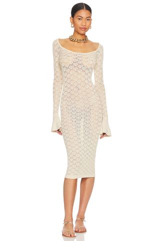 Netia Long Sleeve Midi Dress