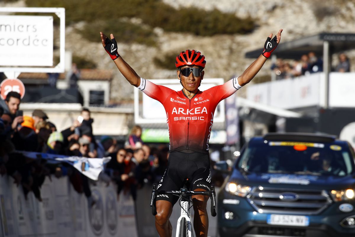 Tour de la Provence 2020 - 5th Edition - 3rd stage Istres - Mont Ventoux/Chalet Reynard 140,2 km - 15/02/2020 - Nairo Quintana (COL - Team Arkea Samsic) - photo Luca Bettini/BettiniPhotoÂ©2020