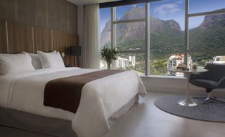 Hotel Nacional Rio de Janeiro guest room with bed bedlinen