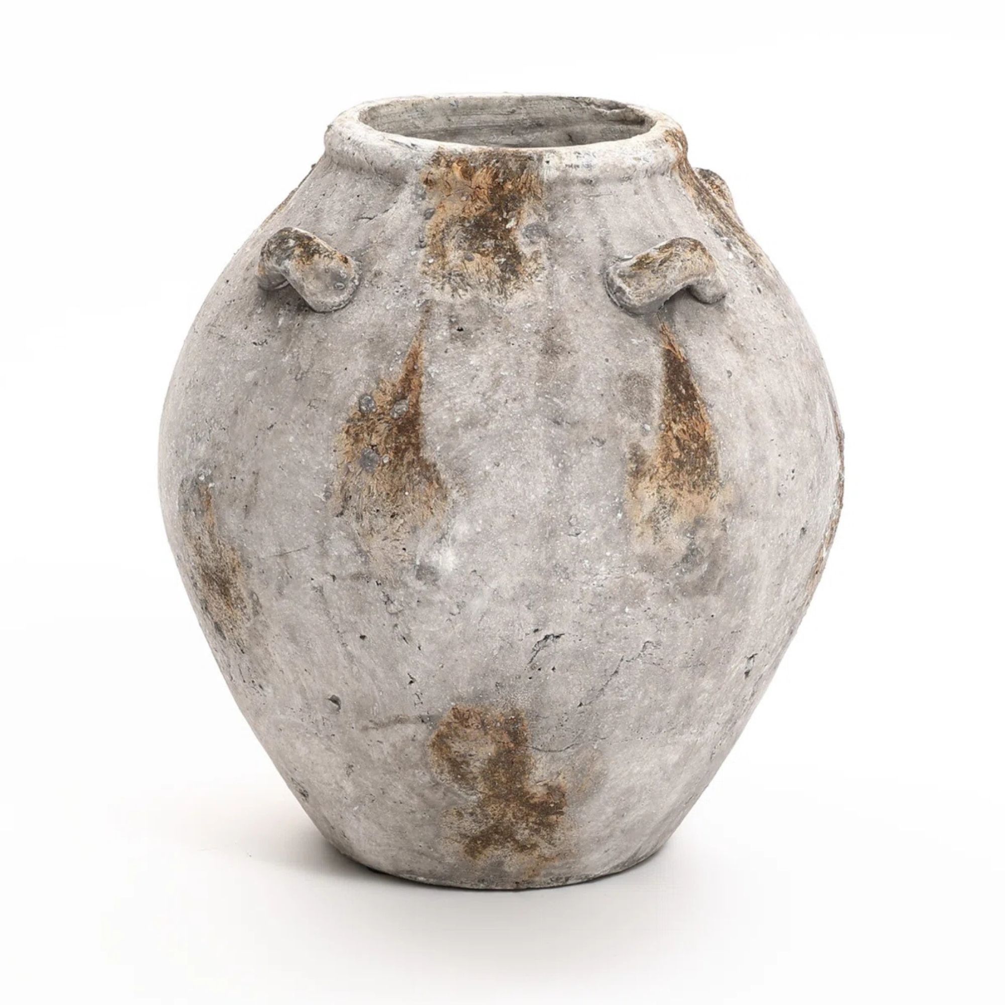 Larger terracotta vase with handles