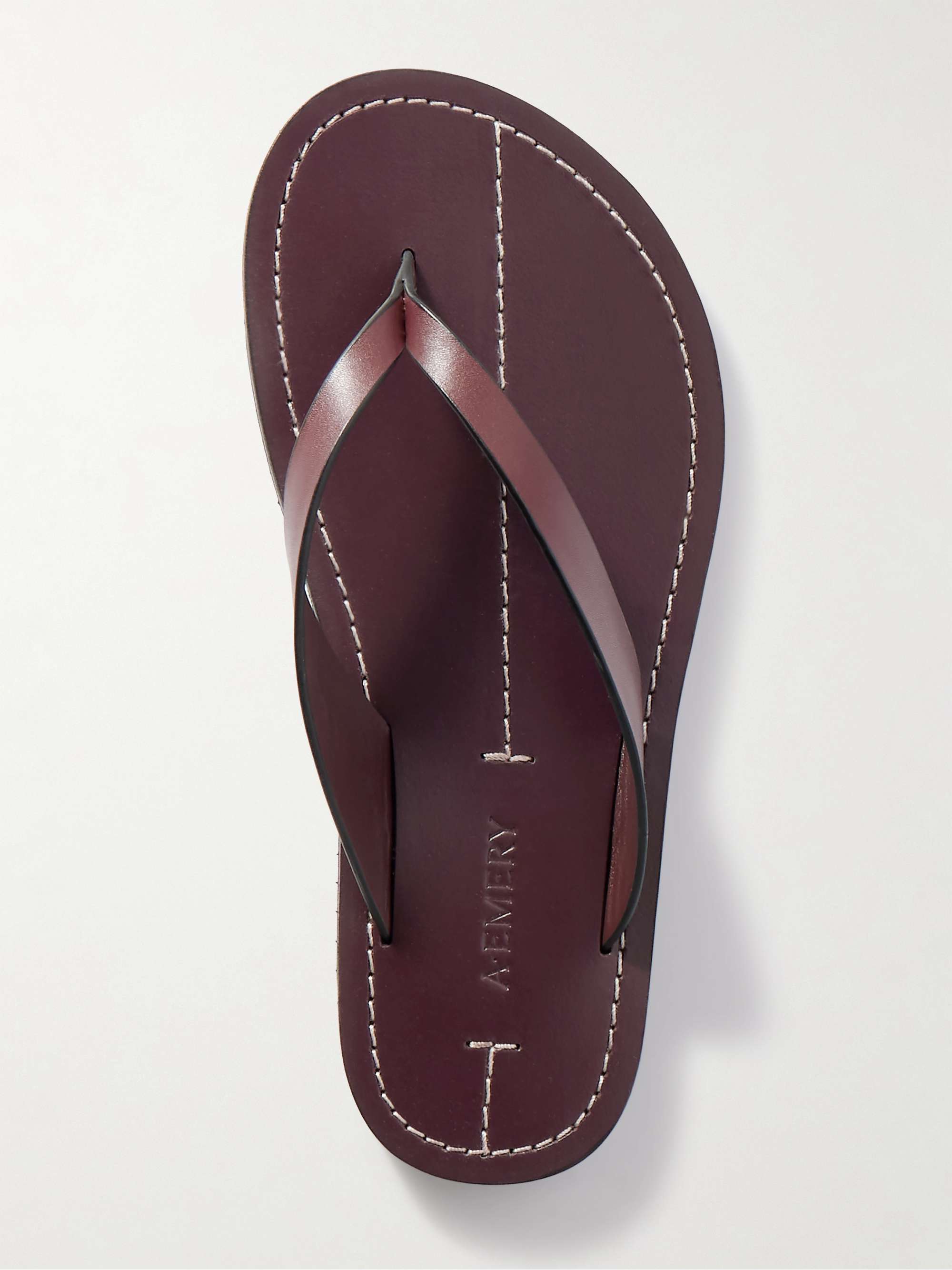Flora Leather Flip Flops