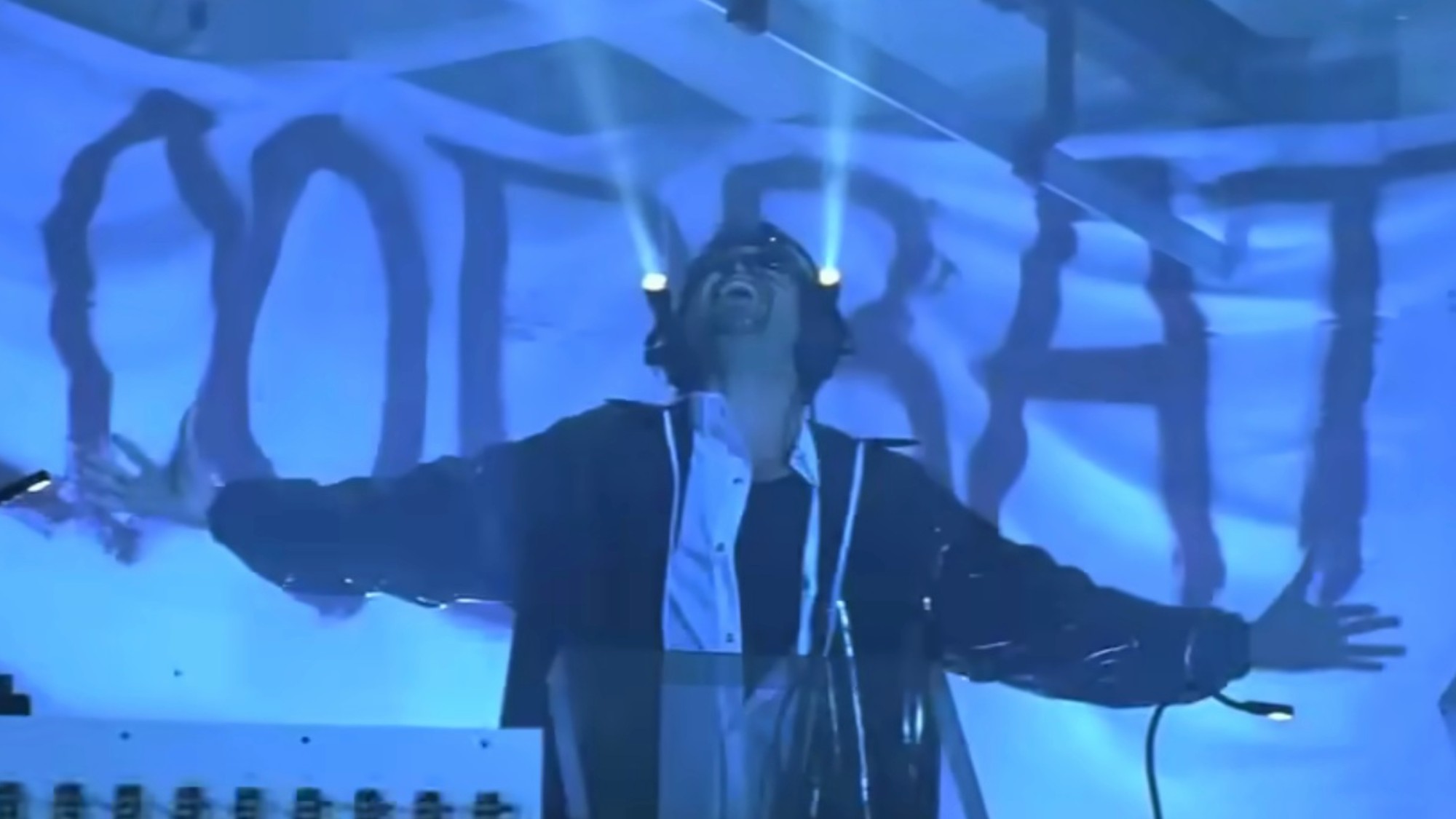 A DJ vampire getting ready for blood bath in Blade