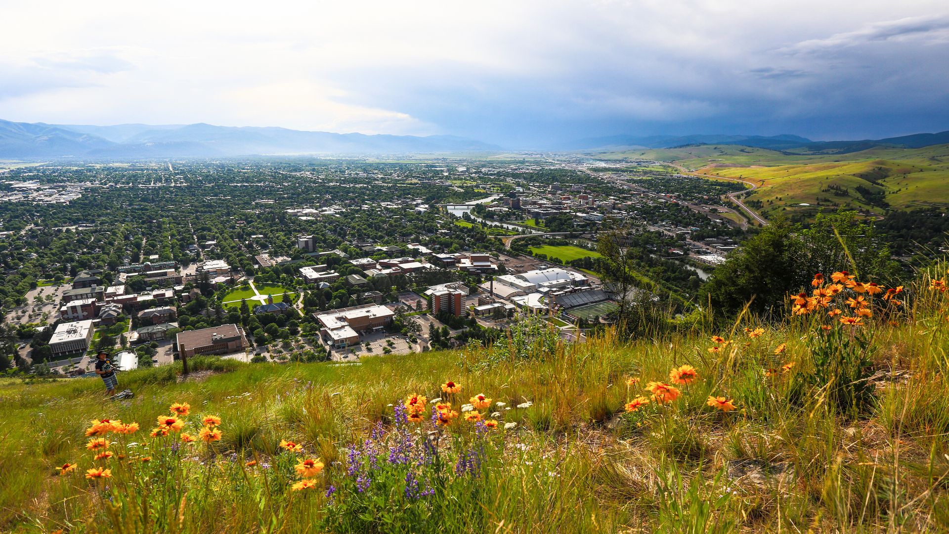 Missoula from Mount Sentinel, Montana