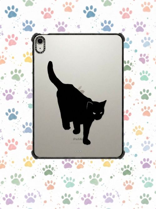 Spooky Black Cat iPad case