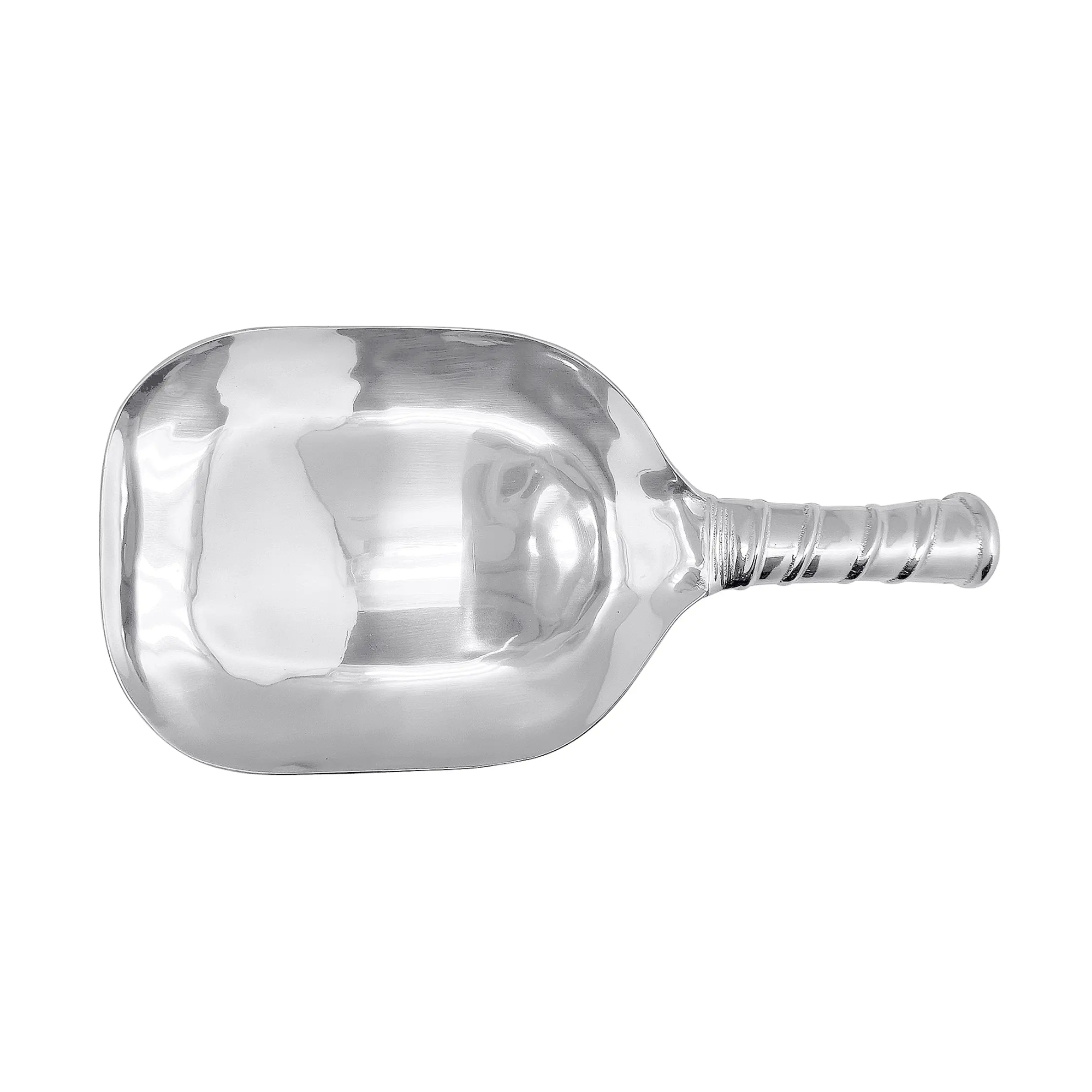 silver platter shaped like a pickleball platter