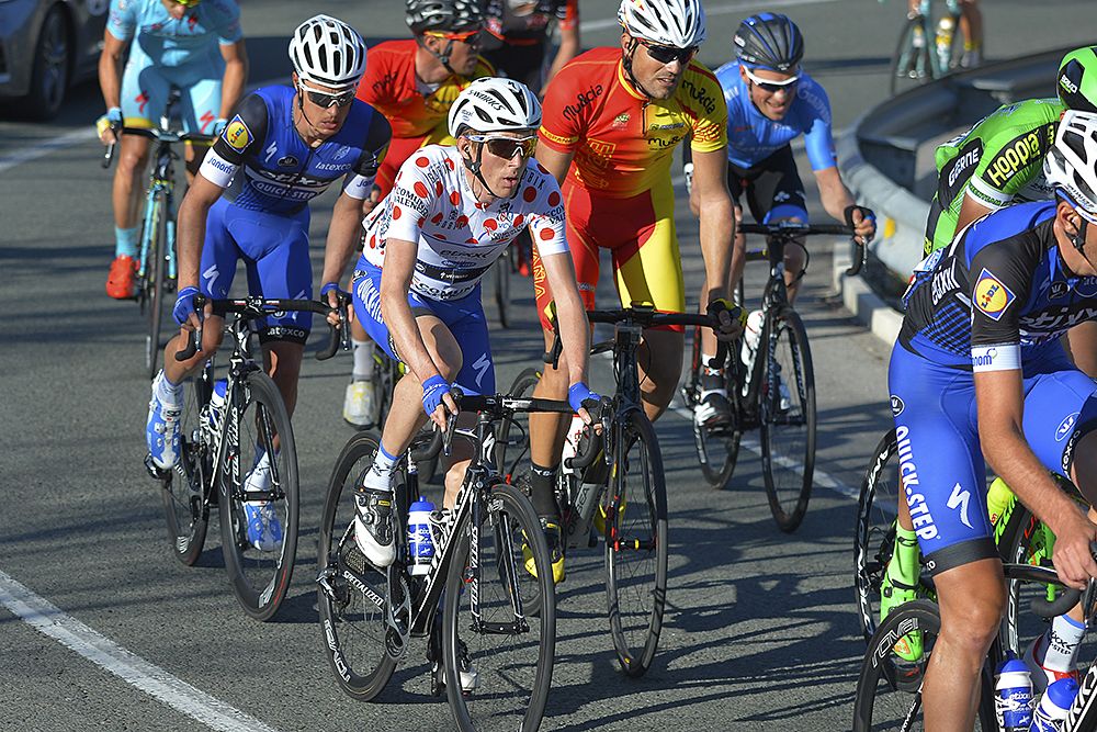 Dan Martin (Etixx-QuickStep) in the mountain jersey