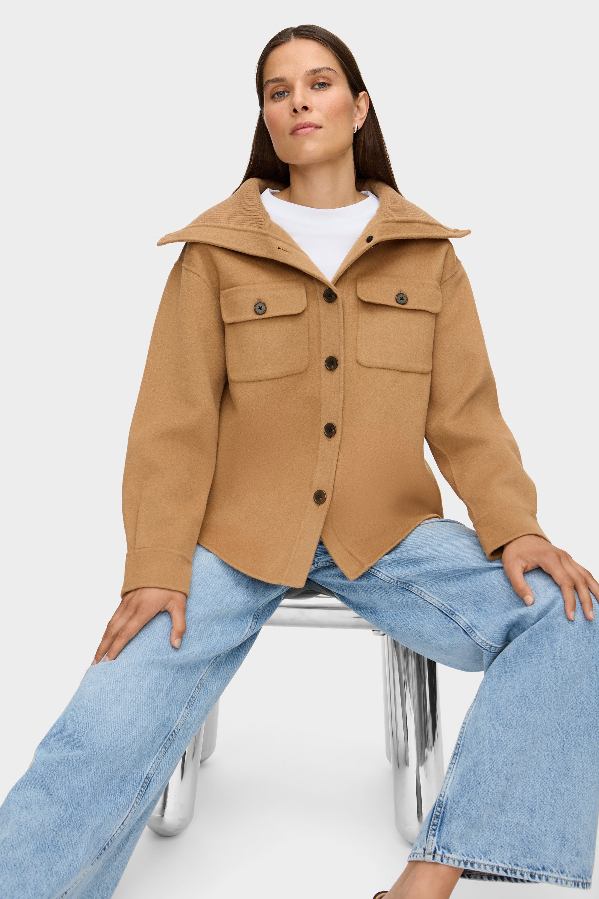 Lb Cole Wide Collar Overshirt