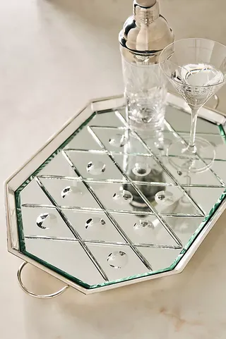 The Met X Anthropologie Mirrored Metal Tray