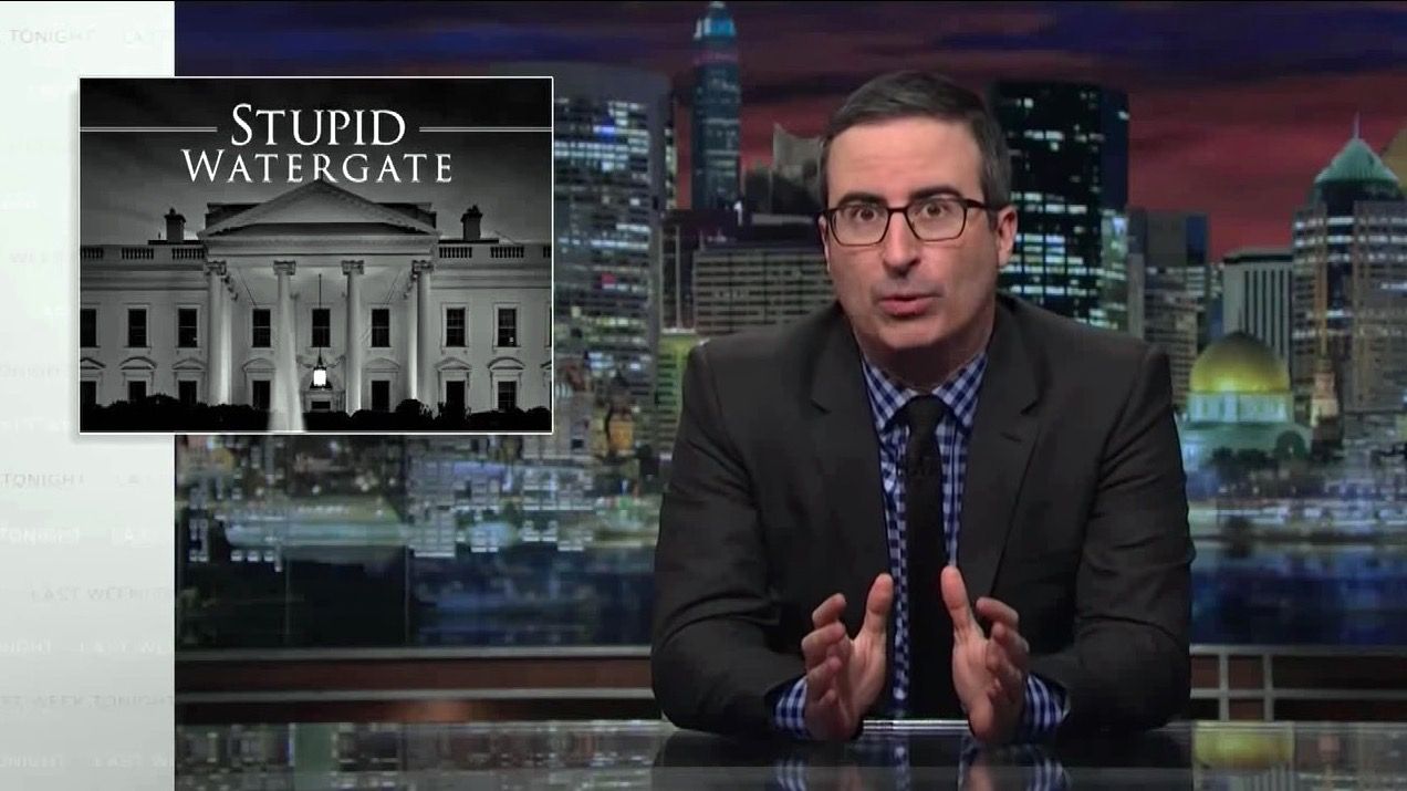 John Oliver on Trump&amp;#039;s &amp;quot;Stupid Watergate&amp;quot; scandal