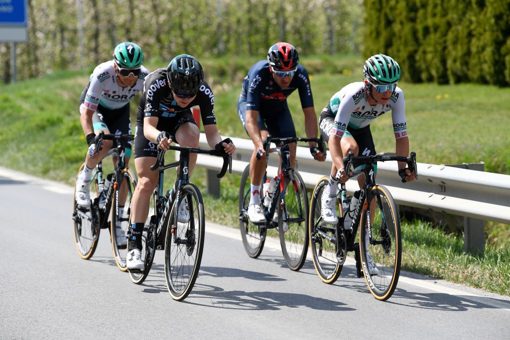 Gianni Moscon (Ineos Grenadiers) drove the break of the day