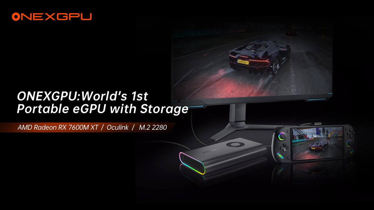 Promotional images for the OneXGPU project