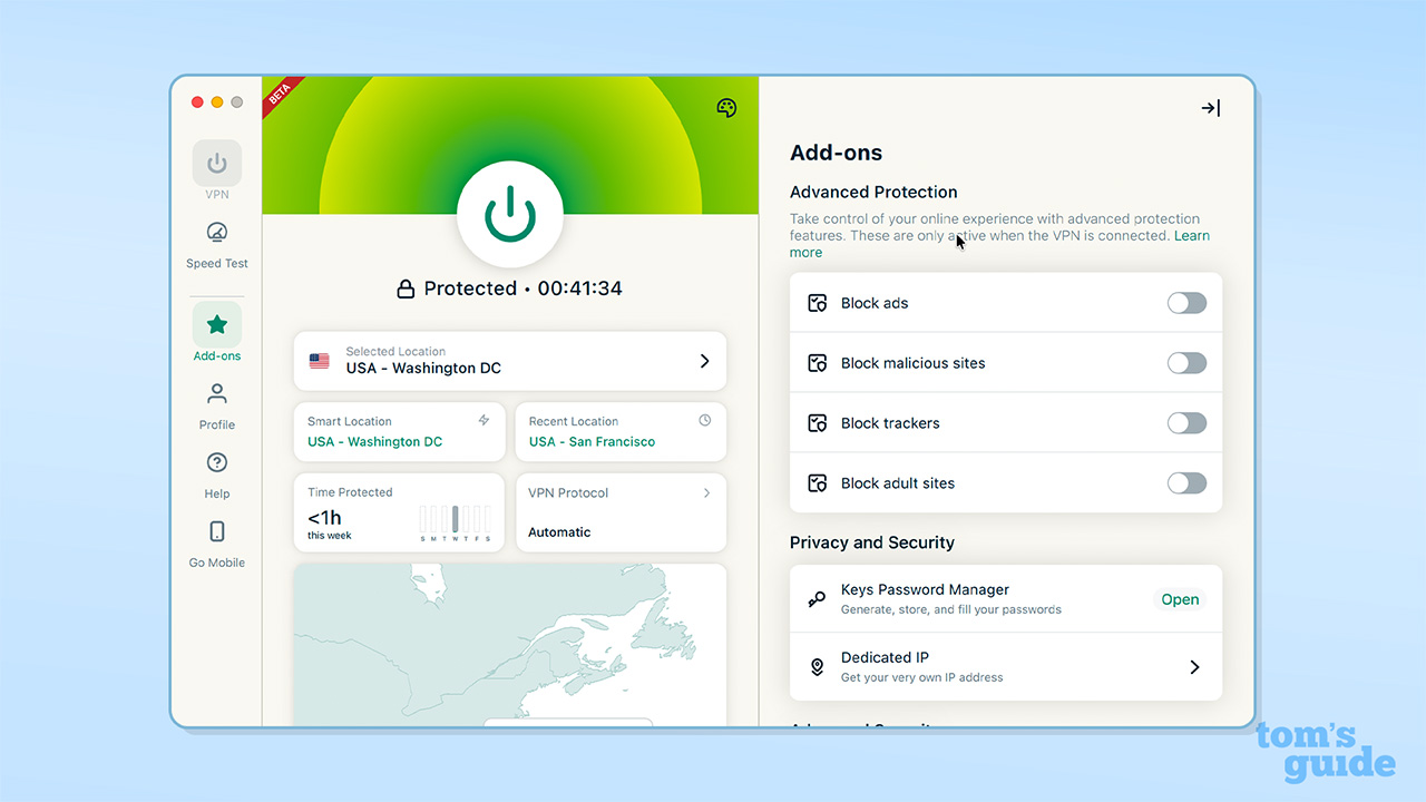 ExpressVPN add ons advanced protection