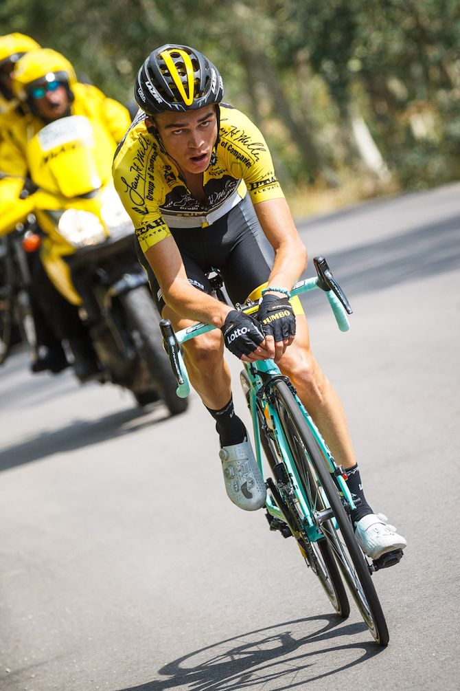 Sepp Kuss (LottoNL-Jumbo) solos to the stage 6 victory and the overall crown at the 2018 Tour of Utah