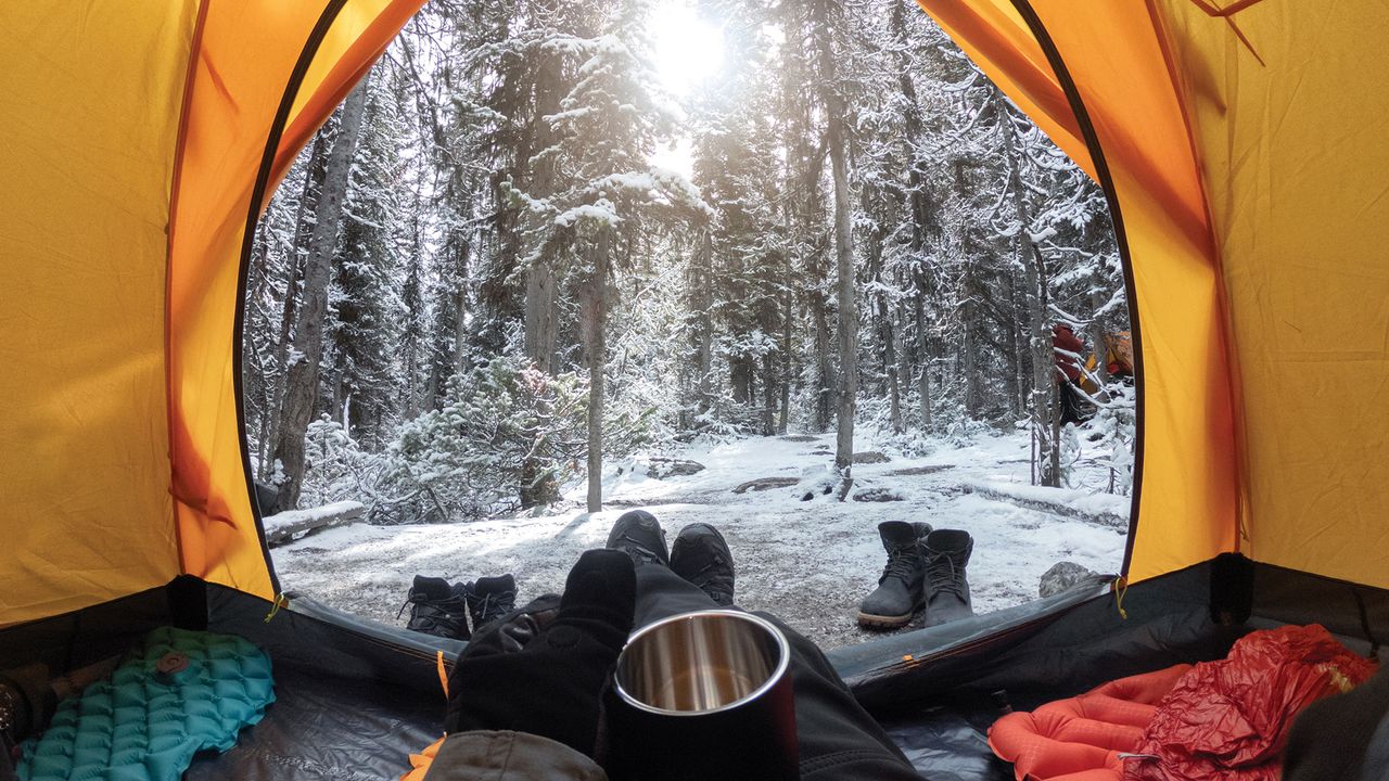 Tent in the snow