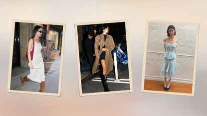 Olivia Rodrigo, Kaia Gerber, and Gracie Abrams wearing fall trends.