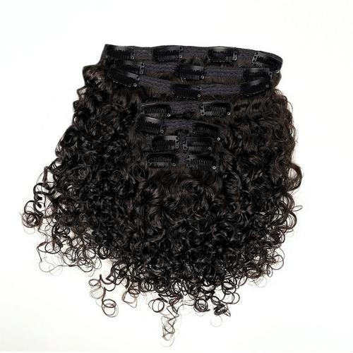 Sasha Curl Deep Curly Human Hair Clip Ins Extensions - 16&quot;