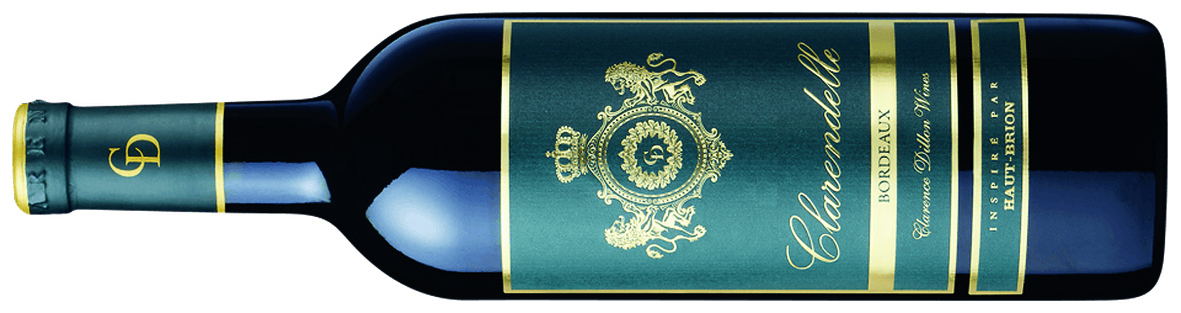 bottle of Clarendelle red wine