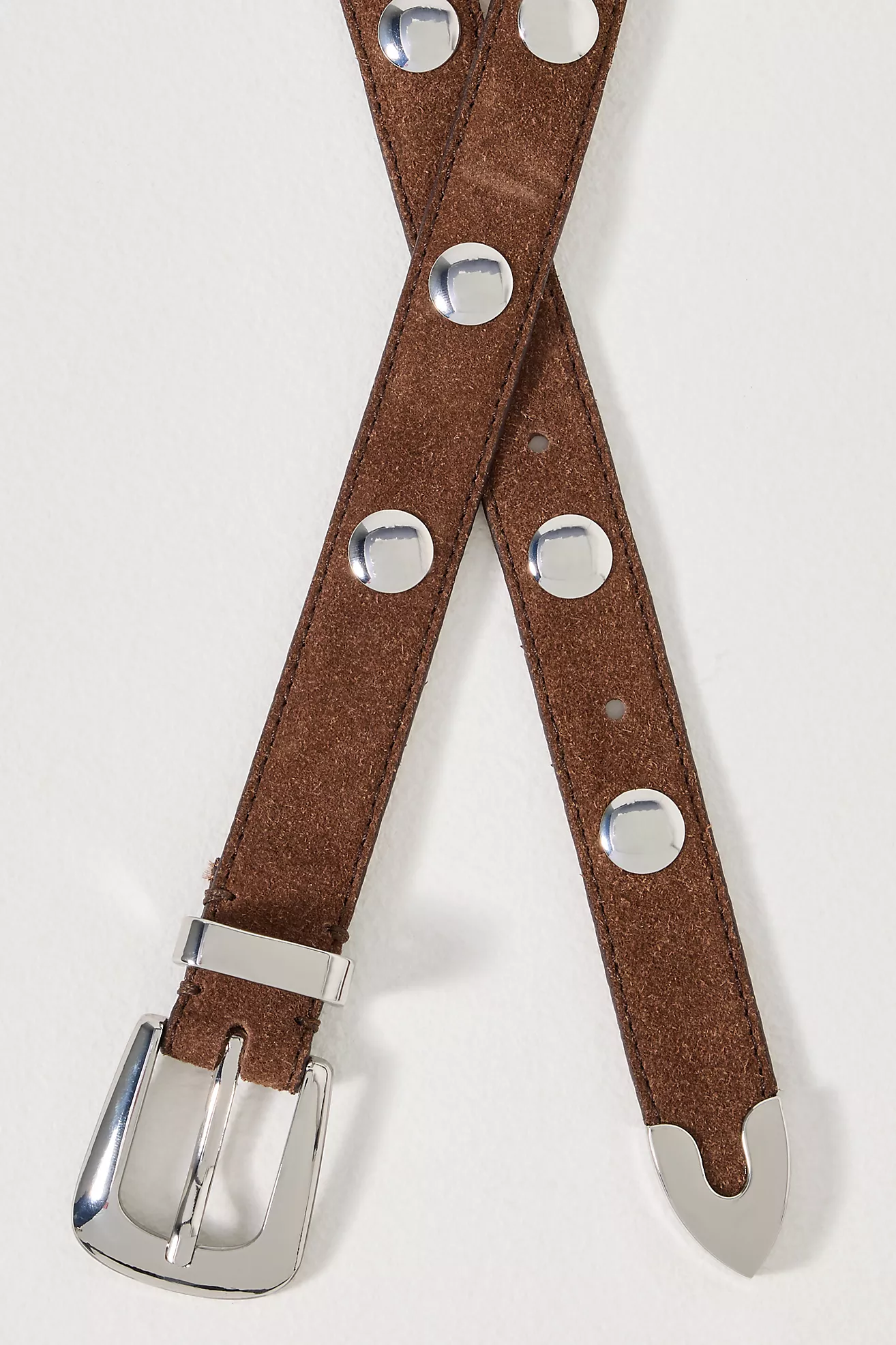 By Anthropologie Studded Western Belt